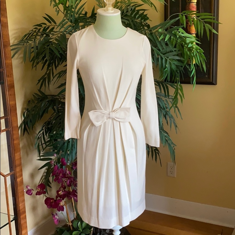 Milly Cream Dress with Bow